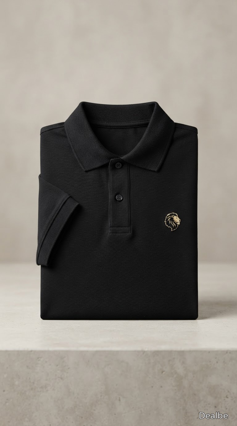 Polo Dealbe Noir Lion