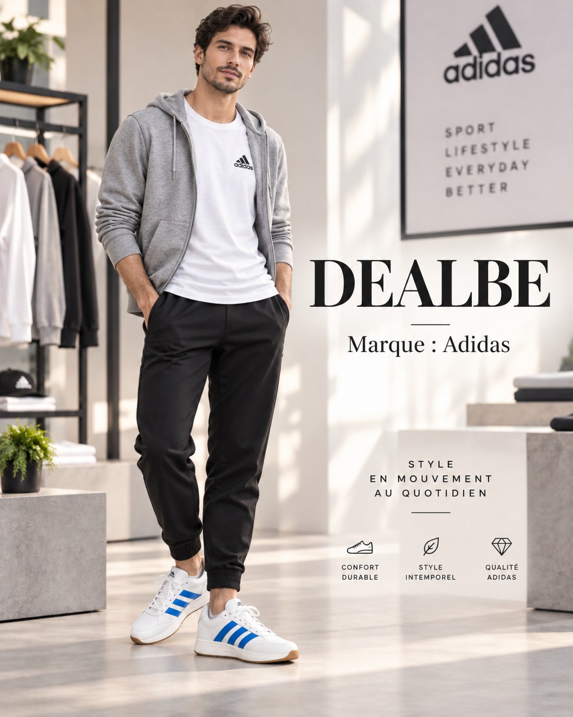 Sneakers blanc et bleu