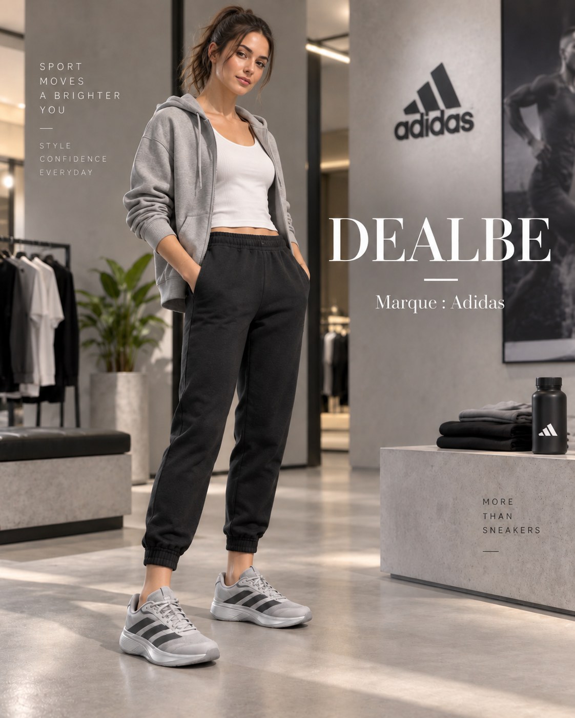 Sneakers gris et noir
